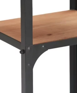 59.25" Overland Bookshelf Wood and Black Metal - Serta -Bookshelves Sales Shop unnamed file 4222