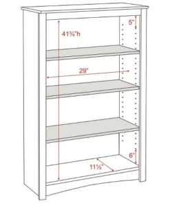 4 Shelf Bookcase Espresso - Prepac -Bookshelves Sales Shop unnamed file 4234