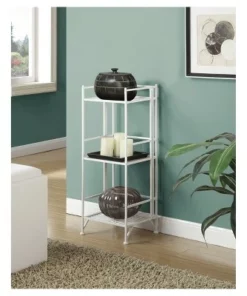 32.75" 3 Tier Folding Metal Shelf White - Breighton Home 7 32.75" 3 Tier Folding Metal Shelf White - Breighton Home -Bookshelves Sales Shop unnamed file 4279