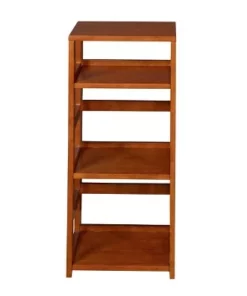 Cakewalk High Square Folding Bookcase - Regency White
