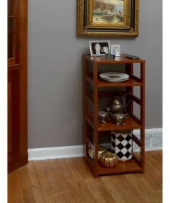 Cakewalk High Square Folding Bookcase - Regency White 12 Cakewalk High Square Folding Bookcase - Regency White -Bookshelves Sales Shop unnamed file 4287