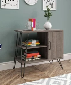 Panama 3 Shelf Bookcase - Room & Joy Distressed Gray Oak -Bookshelves Sales Shop unnamed file 4292