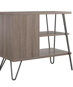 Panama 3 Shelf Bookcase - Room & Joy Distressed Gray Oak -Bookshelves Sales Shop unnamed file 4294