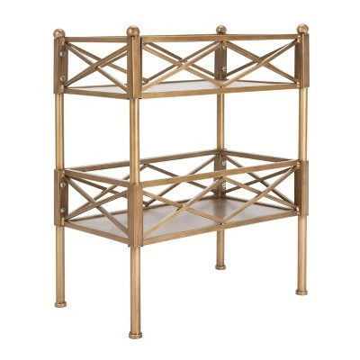 31" Decorative Bookshelf - Safavieh Gold 4 31" Decorative Bookshelf - Safavieh Gold - Image 2