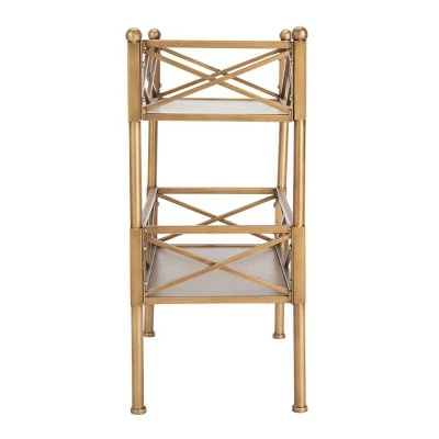 31" Decorative Bookshelf - Safavieh Gold 5 31" Decorative Bookshelf - Safavieh Gold - Image 3