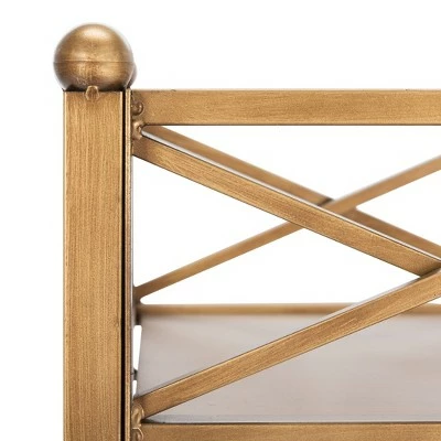 31" Decorative Bookshelf - Safavieh Gold 7 31" Decorative Bookshelf - Safavieh Gold - Image 5