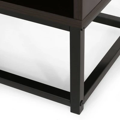 65" Bucy Modern Industrial 6 Shelf V Bookcase - Christopher Knight Home Dark Gray/black 5 65" Bucy Modern Industrial 6 Shelf V Bookcase - Christopher Knight Home Dark Gray/black - Image 3