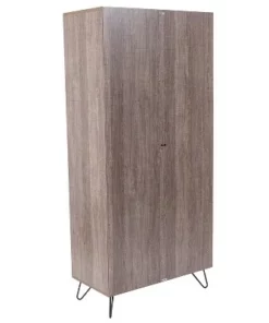 Flash Furniture Woodridge Collection 59.25"H 6 Cube Storage Organizer Bookcase with Metal Cabinet Doors and Metal Legs in Rustic Wood Grain Finish 8 Flash Furniture Woodridge Collection 59.25"H 6 Cube Storage Organizer Bookcase with Metal Cabinet Doors and Metal Legs in Rustic Wood Grain Finish -Bookshelves Sales Shop unnamed file 4364