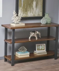 29.5" Fredrico Industrial Book Case Dark Brown - Christopher Knight Home