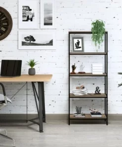 Lavish Home 5-Tier Open Industrial Style Wooden Bookshelf, Gray Woodgrain 12 Lavish Home 5-Tier Open Industrial Style Wooden Bookshelf, Gray Woodgrain -Bookshelves Sales Shop unnamed file 4373