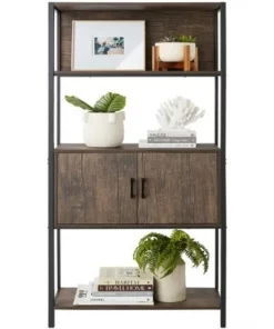 Best Choice Products Storage Bookshelf for Living Room, Walkway w/ Enclosed Cabinet, Elevated Design -Bookshelves Sales Shop unnamed file 4390