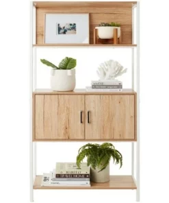 Best Choice Products Storage Bookshelf for Living Room, Walkway w/ Enclosed Cabinet, Elevated Design -Bookshelves Sales Shop unnamed file 4391