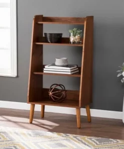 44.5" Belhope Mid-Century Modern Bookcase - Aiden Lane Brown -Bookshelves Sales Shop unnamed file 4402