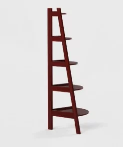 63.25" Lynch 5 Shelf Corner Bookcase - HOMES: Inside + Out White -Bookshelves Sales Shop unnamed file 4422