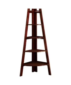 63.25" Lynch 5 Shelf Corner Bookcase - HOMES: Inside + Out White -Bookshelves Sales Shop unnamed file 4424