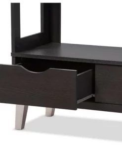 62.4" 2 Drawers Kalien Modern and Contemporary Bookshelf with Display Shelves Espresso Brown - Baxton Studio 8 62.4" 2 Drawers Kalien Modern and Contemporary Bookshelf with Display Shelves Espresso Brown - Baxton Studio -Bookshelves Sales Shop unnamed file 4431