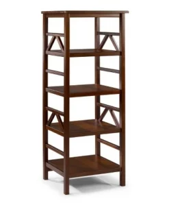 Titian 4 Shelf Bookcase - Linon Brown -Bookshelves Sales Shop unnamed file 4438