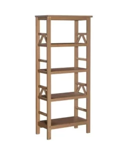 Titian 4 Shelf Bookcase - Linon Brown -Bookshelves Sales Shop unnamed file 4439