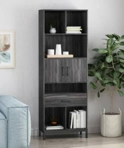 Fraser Contemporary Cube Unit Bookcase - Christopher Knight Home Dark Gray