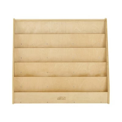 ECR4Kids Birch Hardwood Single-Sided Bookcase Display Stand for Kids, 5 Shelves, Natural Finish 11 ECR4Kids Birch Hardwood Single-Sided Bookcase Display Stand for Kids, 5 Shelves, Natural Finish - Image 9