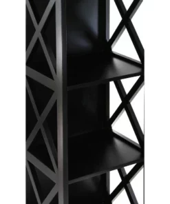 Contemporary 3 Tier Wooden Shelf - Olivia & May Black -Bookshelves Sales Shop unnamed file 4458