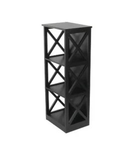 Contemporary 3 Tier Wooden Shelf - Olivia & May Black -Bookshelves Sales Shop unnamed file 4460