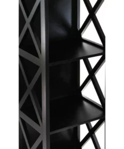Contemporary 3 Tier Wooden Shelf - Olivia & May Black -Bookshelves Sales Shop unnamed file 4465