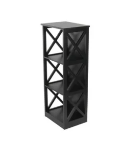 Contemporary 3 Tier Wooden Shelf - Olivia & May Black -Bookshelves Sales Shop unnamed file 4470