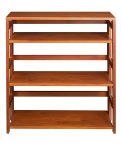 Cakewalk High Folding Bookcase - Regency Cherry