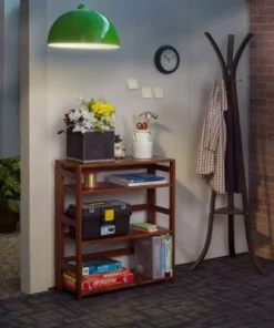 Cakewalk High Folding Bookcase - Regency Cherry -Bookshelves Sales Shop unnamed file 4494