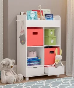 RiverRidge Home Kids' Book Nook Cubby Storage Cabinet with Bookrack - RiverRidge -Bookshelves Sales Shop unnamed file 4503