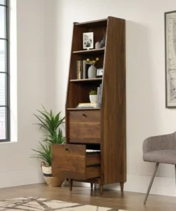 70" Harvey Park Narrow Bookshelf Walnut - Sauder -Bookshelves Sales Shop unnamed file 4526