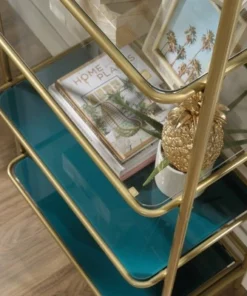 63" Coral Cape Bookcase with Metal and Glass Satin Gold - Sauder 12 63" Coral Cape Bookcase with Metal and Glass Satin Gold - Sauder -Bookshelves Sales Shop unnamed file 4548