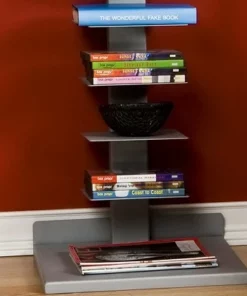 Meiyi Furniture SEI Furniture MS0895 55 Inch Freestanding Adjustable 11 Tier Modern Metal Spine Tower Book Media Shelf Decor Organizer Storage Case, Silver -Bookshelves Sales Shop unnamed file 4632