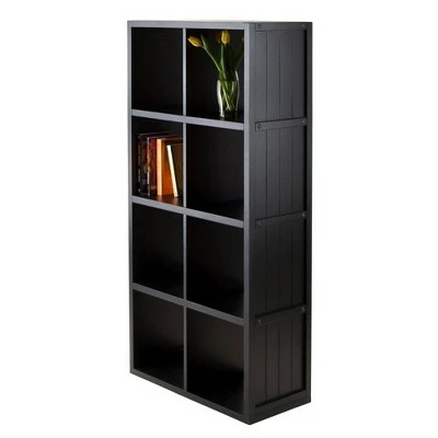 53"Timothy Shelf 4X2 Slots Black - Winsome 3 53"Timothy Shelf 4X2 Slots Black - Winsome