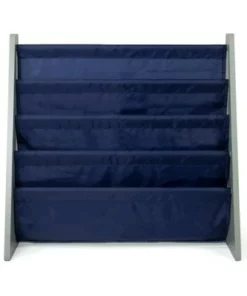 Newport Kids' Bookshelf 4 Tier Book Organizer Navy/Gray - Humble Crew -Bookshelves Sales Shop unnamed file 464