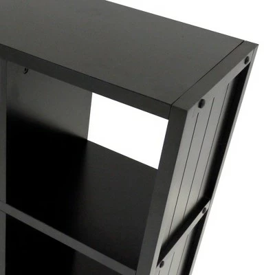 53"Timothy Shelf 4X2 Slots Black - Winsome 5 53"Timothy Shelf 4X2 Slots Black - Winsome - Image 3