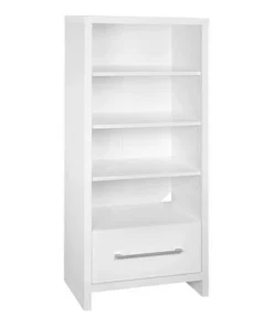 ClosetMaid 165100 Decorative Storage Tower Bookcase with Drawer, White (2 Pack)