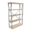 Olivia & May 72" Farmhouse 4 Tier Shelf Brown - Olivia & May
