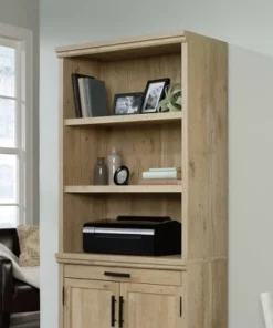 41.33" 2 Shelf Aspen Post Library Vertical Bookshelf Prime Oak - Sauder