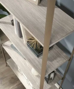 63.38" 5 Shelves Center City Vertical Bookcase Champagne Oak - Sauder 9 63.38" 5 Shelves Center City Vertical Bookcase Champagne Oak - Sauder -Bookshelves Sales Shop unnamed file 4695