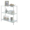 30.25" Royal Crest 3 Tier Bookcase Chrome - Breighton Home -Bookshelves Sales Shop unnamed file 4701