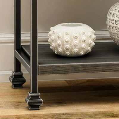 72.5" Hampden Industrial 4 Shelf Bookcase Gray - Christopher Knight Home 7 72.5" Hampden Industrial 4 Shelf Bookcase Gray - Christopher Knight Home - Image 5