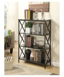 42" Tucson 4 Tier Bookcase Black - Breighton Home 5 42" Tucson 4 Tier Bookcase Black - Breighton Home -Bookshelves Sales Shop unnamed file 4737