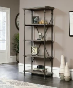 70" Canal Street 5 Shelf Bookshelf Northern Oak Finish - Sauder