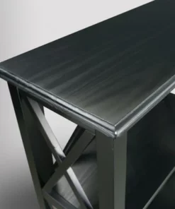 33" Jackson 3 Shelf Bookcase with Concealed Drawer Black - Flora Home -Bookshelves Sales Shop unnamed file 4752