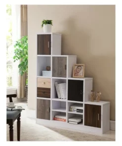 61.5" Hirsch Contemporary Bookcase White - HOMES: Inside + Out -Bookshelves Sales Shop unnamed file 4770