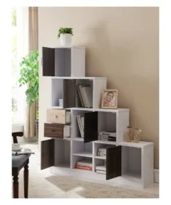 61.5" Hirsch Contemporary Bookcase White - HOMES: Inside + Out -Bookshelves Sales Shop unnamed file 4771