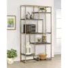 70.25" Beverly 6 Shelf Etagere Display - HOMES: Inside + Out Chrome -Bookshelves Sales Shop unnamed file 4773