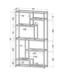 70.25" Beverly 6 Shelf Etagere Display - HOMES: Inside + Out Chrome 11 70.25" Beverly 6 Shelf Etagere Display - HOMES: Inside + Out Chrome -Bookshelves Sales Shop unnamed file 4776